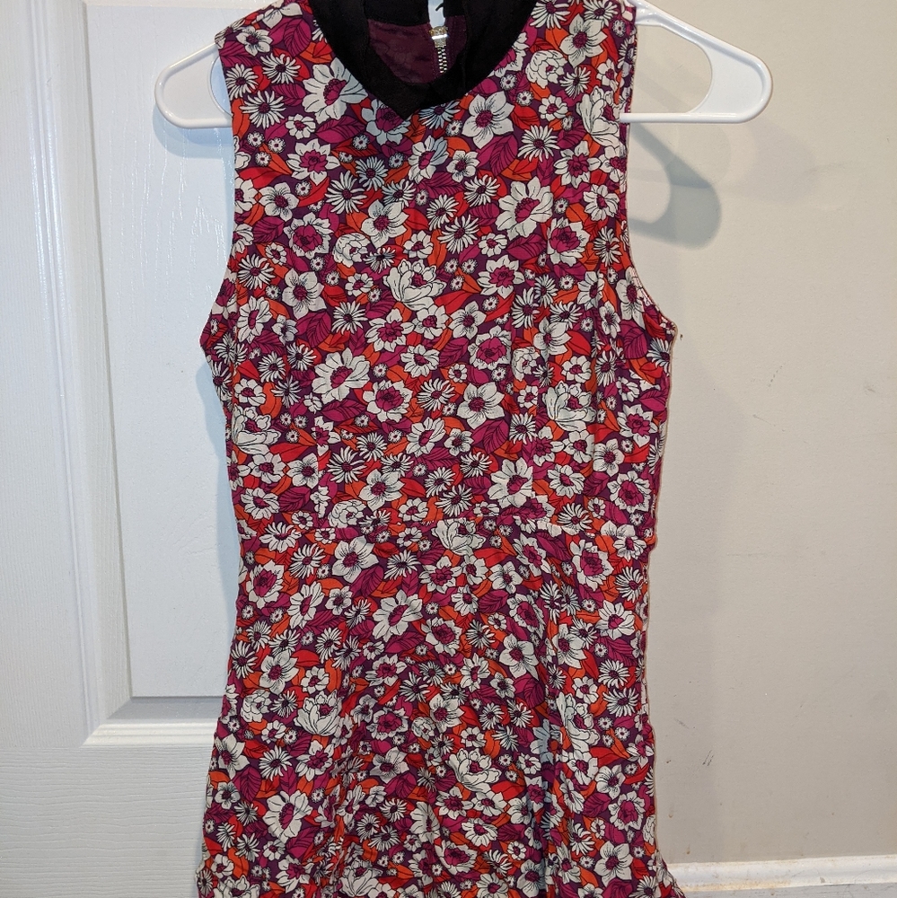 Mini zip up dress